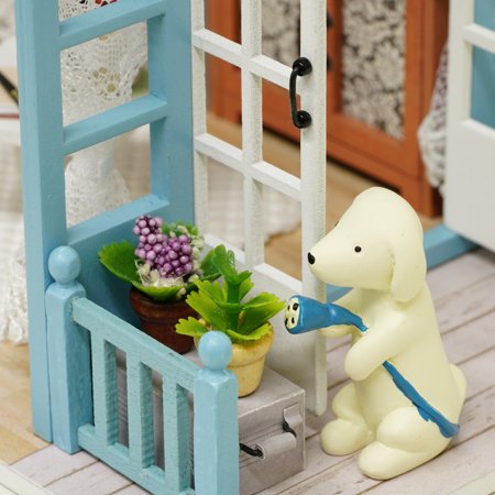 Diy Miniature Dollhouse Kit Realistic Mini 3d Wooden House Room