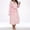 1-Pink, variant on Women Plush Robe Long Hooded Bathrobe Soft Fleece Loungewear Winter Warm Sleepwear Housecoat Gown