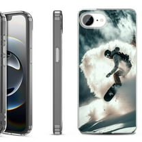 Shockproof Protective Phone Case for iPhone 16e, by OneToughShield - Snowboarding