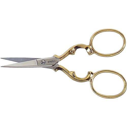 Gingher Collector's Series 3.5" Scissors with Nickel Finish Blades