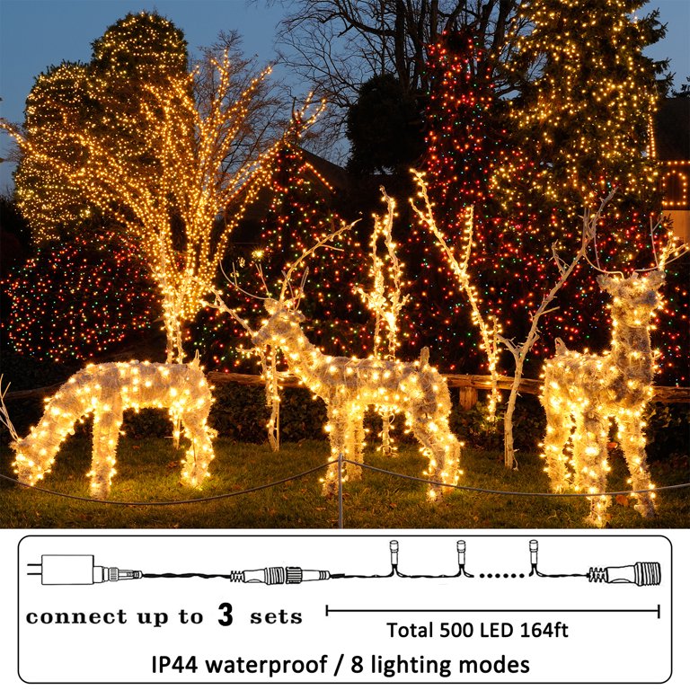 164FT 500 LED Smart Color Changing Christmas String Lights, Voice-Control &  Music Sync Multi-Colored…See more 164FT 500 LED Smart Color Changing