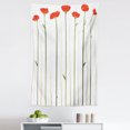 thumbnail image 1 of Flower Tapestry, Floral Gardening Theme Image of Poppies Flourishing on Tall Stems for Spring, Fabric Wall Hanging Decor for Bedroom Living Room Dorm, 5 Sizes, Vermilion Green, by Ambesonne, 1 of 1