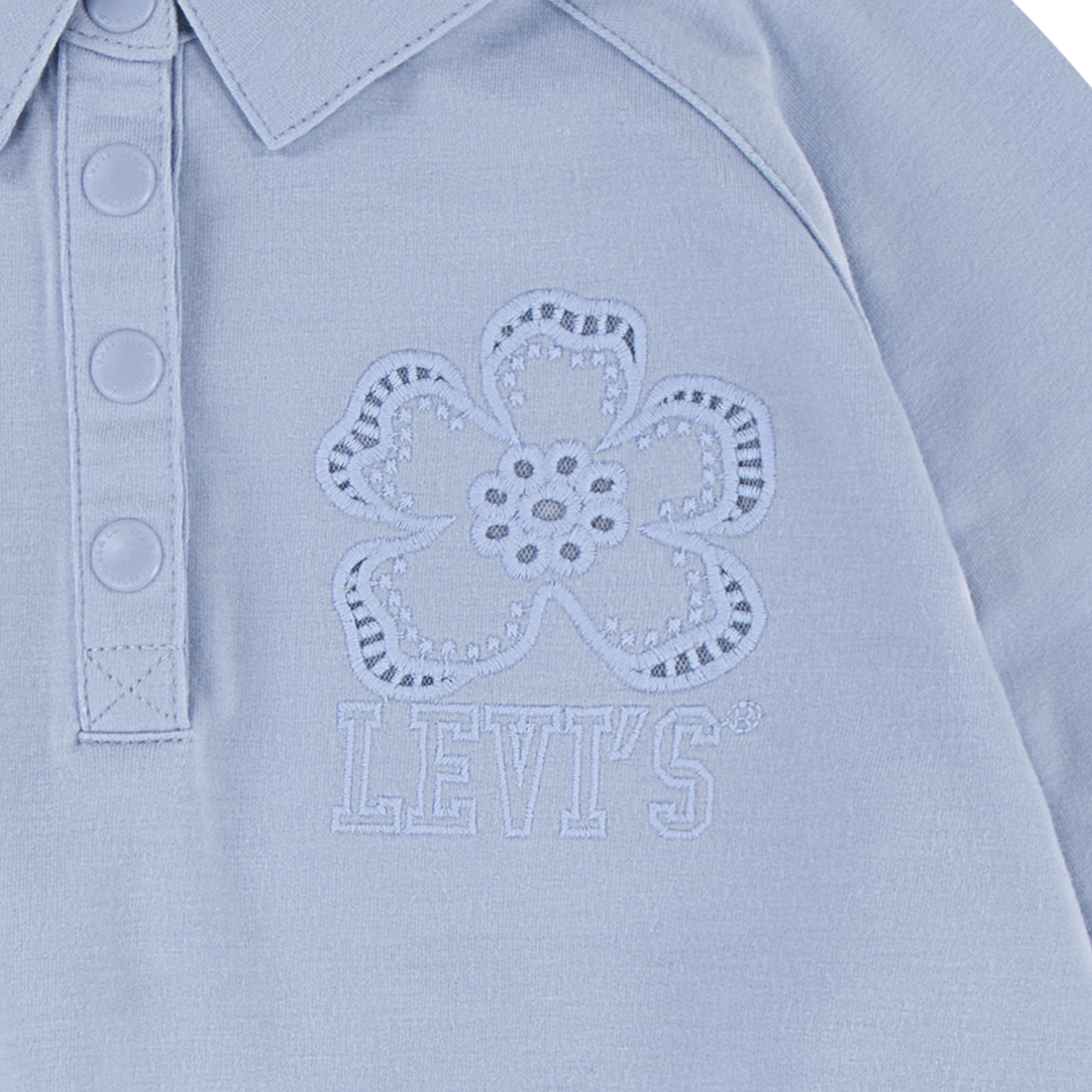 Levi's Girls Long Sleeve Collar Sweatshirt, Sizes 4-16