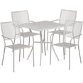 thumbnail image 3 of 28SQ White Patio Table Set, 3 of 5