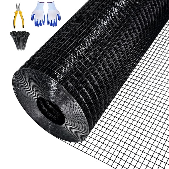 Accreate Durable Hot-Dip Galvanized Welded Wire Mesh Fence for Garden, Animal Enclosures & Poultry Netting