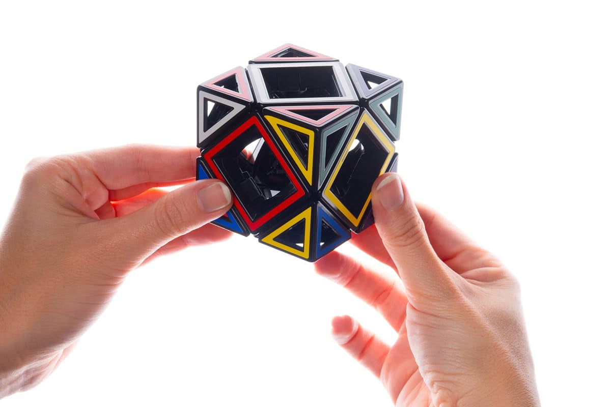 Meffert's Hollow Skewb Cube - The Original Cube Brainteaser from Recent Toys - Travel Friendly Fun for Ages 9 - Adult