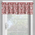 thumbnail image 2 of Ambesonne Geometric Window Valance, Stars and Stripe Theme, 54" X 18", Navy Blue Coconut Red, 2 of 5