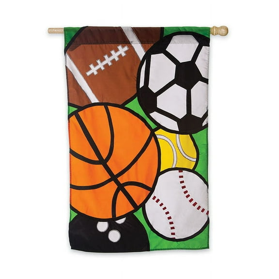 Flag, Garden Size Flag, Sports Balls Galore