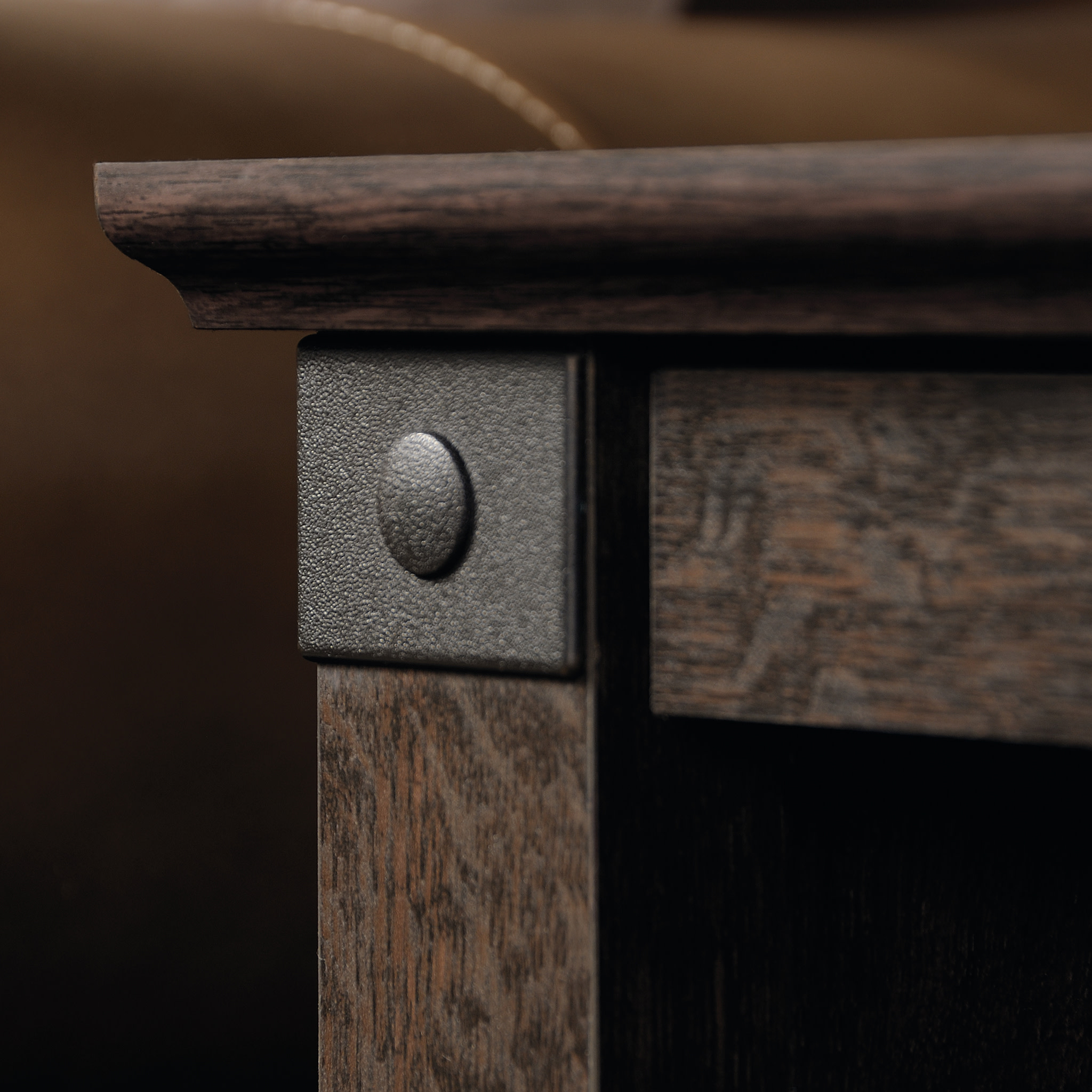 Sauder Carson Forge, Side Table Coffee Oak Finish