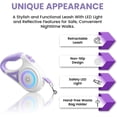 thumbnail image 5 of Dog Supplies Luminous Retractable Dog Leash with Front Safety Led Light - 360 °   Tangle-Free Training Leash for Ultimum Freedom with Anti Slip Handle Dogs & Cats, 5 of 7