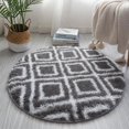 thumbnail image 4 of EIMELI 1 Pc Simple Round Carpet 60cm Diameter Non-Slip Area Rug Rugs Floor Carpet For Entryway Bedrooms  Small Rainbow, 4 of 6