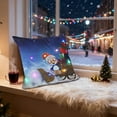 thumbnail image 5 of Hometravel LED Christmas Pillow, Two Mode Switching Flash and Steady Light, Printed Design Sofa Cushion, Holiday Gift for Home Decor, Festive Atmosphere, 5 of 6