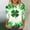 04-Multicolor st patricks day shirts womens, variant on Mceream Womens St Patricks Day Shirt Plus Size Elegant 3/4 Sleeve T Shirts Funny Blouse Loose Fit Shamrock Tshirts Printed Graphic Tee Tops plus size Multicolor XXL