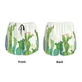 thumbnail image 6 of Uemuo Cartoon Cactus Pattern Women's Athletic Shorts High Waisted Running Shorts with Liner Pockets Gym Elastic Workout Shorts-XX-Large, 6 of 9