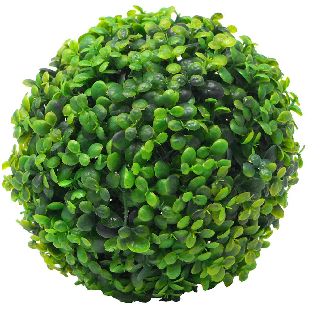 Artificial Plant Topiary Ball Boxwood Ball Wedding Decor, Green, 14Inch