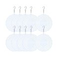 thumbnail image 1 of 10 piezas de 3 pulgadas de sublimación de molinillos de viento en blanco, escultura cinética impulsada por el viento, suspensión giratoria Tri, 1 of 5