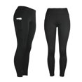 thumbnail image 1 of Leggings de Yoga Nikou Cintura Alta Con Realce de Glúteos y Bolsillos Laterales Negro XL, 1 of 12