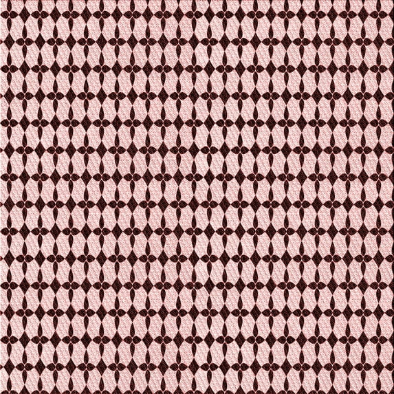 Ahgly Company Indoor Square Patterned Brown Red Area Rugs, 8' Square