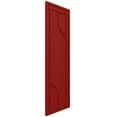 thumbnail image 2 of Ekena Millwork 12"W x 32"H True Fit PVC Shaker Fixed Mount Shutters, Fire Red (Per Pair - Hardware Not Included), 2 of 9