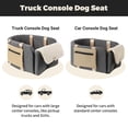 thumbnail image 2 of Asiento de coche para perros Cathpetic, consola grande para camiones, color gris, 2 of 9