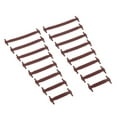 thumbnail image 3 of 16 piezas/juego de cordones elásticos de silicona planos sin lazo café, 3 of 9