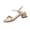Gold, variant on CQONEPT Women Plus Size Sandals Soft Leather Shoes Thick Heel Buckle High Heel Shoes Square Toe Summer Casual Shoes Yellow 9
