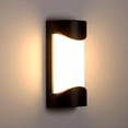 thumbnail image 1 of Lámpara decorativa para exteriores de color antracita, aplique de pared moderno de fácil instalación, LED de ahorro de energía para pasillo, porche, resistente a la intemperie, marco de metal de alta, 1 of 6