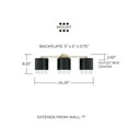 thumbnail image 3 of Capital Lighting 153031MA-549 Weller 3 Light 24" Wide Vanity Light - Brass, 3 of 7