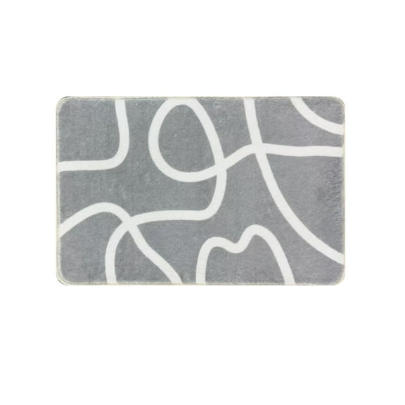 Grrvtrz Bathroom Rugs Soft Absorbent Microfiber Bath Rugs Shaped Toilet Rug Non Slip Bath Carpet Mat for Bathroom,Bathroom Decor,Bathroom Accessories