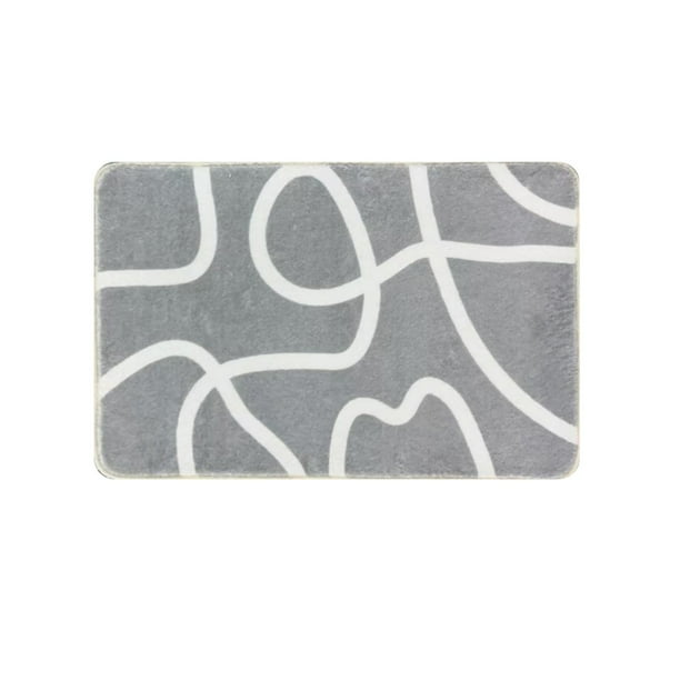 Alfombras de baño, alfombras para sala de estar, alfombra de área, alfombra de baño, alfombras de baño de microfibra suave y absorbente, alfombra de baño con forma, alfombra de baño antideslizante par