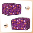 thumbnail image 2 of KLL Halloween2 Print 4 Slice Toaster Dust Covers Kitchen Small Appliance Cover with 2 Pockets,Can hold Jam Spreader Knife & Toaster Tongs (12.4 x 10.6 x 8.2), 2 of 6