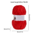 thumbnail image 3 of Soft Chunky Fluffy Fuzzy Faux Mink Furs Yarn Ball Thick Wool Ball Yarn For Knitting Crochet Hat Blanket Knitting And Crochet Yarn,67 Yards 197FT, 3 of 6