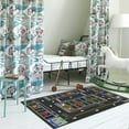 thumbnail image 3 of LHNFT Kids Rug, Children's Room Rug, Fun Car Park Kids Play Mat, Rail City Living Carpet, Washable Non-Slip Children's Carpet, 40x60cm, 3 of 4