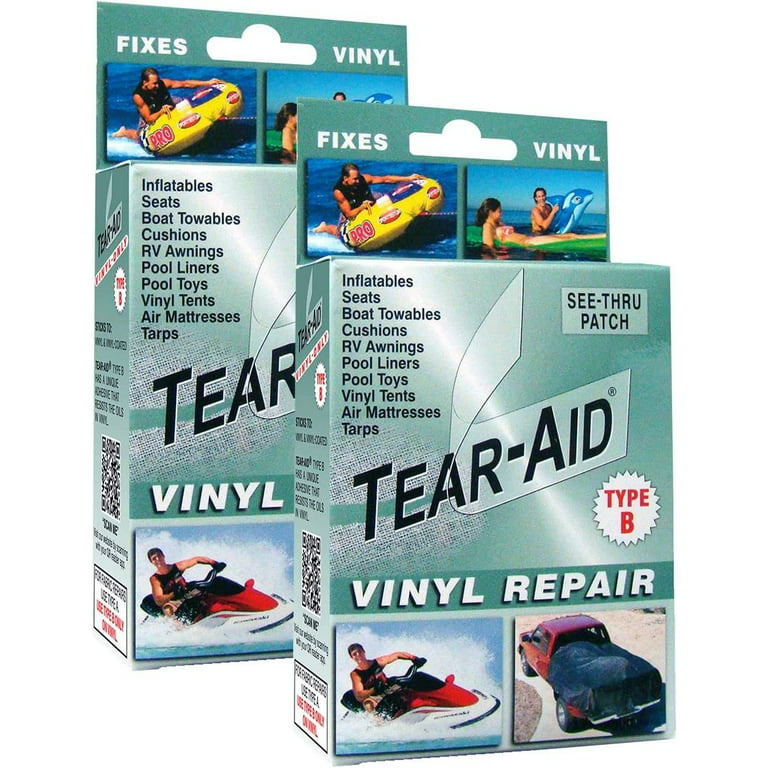 MCTRHG Vinyl Repair Kit, Air Mattress Repair Patch Kit, Vinyl Patch Kit, Suitable for Vinyl Tents, Air Mattresses, Awnings, Vinyl and Vinyl Coated