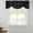 Black, variant on Black Star Sky Tie Up Valance Curtains for Windows, Kitchen Curtains Window Treatments, Modern Country Simple Abstract Pattern Short Window Shades Valances for Bedroom Bathroom Cafe 42"x12"