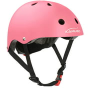 KAMUGO Kids Bike Helmet – Adjustable from Toddler to Youth Size, Ages 3-8 Boys/Girls Multi-Sport Safety Cycling Skating Scooter Helmet - CSPC Certified for Safety Pink