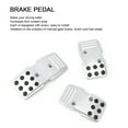 thumbnail image 3 of Pedal 3Pcs R3000 Pedal Cover Set for Brake Clutch Accelerat Non Slip Manual Transmission Racing Sports Car, 3 of 7