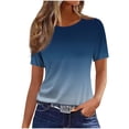 thumbnail image 2 of Women's Casual Printed T-Shirt with Round Neck and Short Sleeves for Everyday Wear, 2 of 4