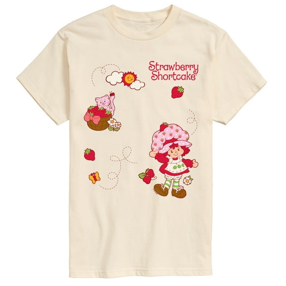 Strawberry Shortcake - Custard And Flowers - Men's Short Sleeve Graphic T-Shirt