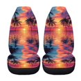 thumbnail image 5 of XYZCANDO Reflected Beach Sunset Car Seat Covers for Man Interior Decor Car Front Seat Covers Protector Soft, for Truck SUV Vehicle, 5 of 10
