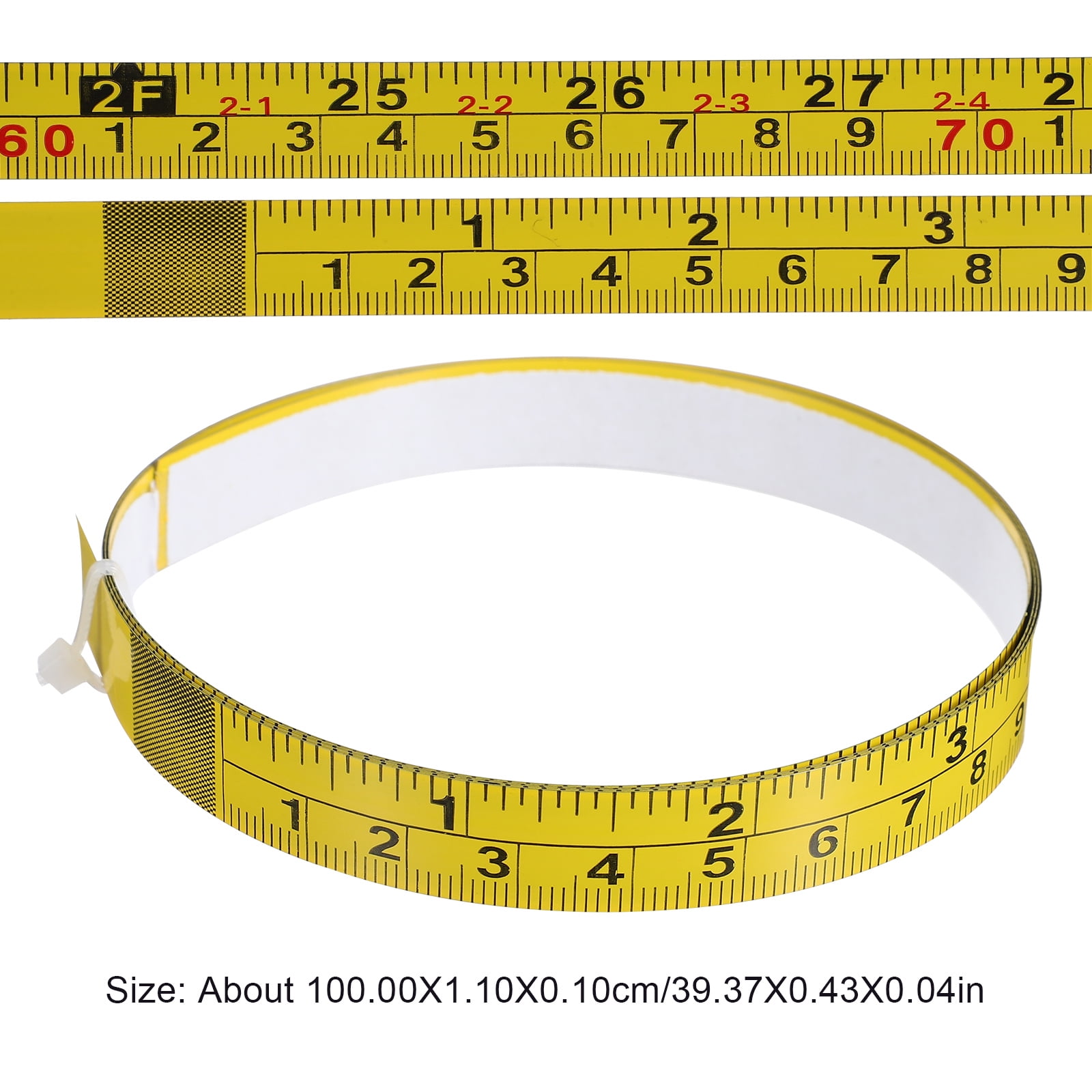 4 Pieces Adhesive Ruler Clear Marking Measuring Tape Work