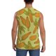 thumbnail image 4 of Fotbe Corn Men's Camiseta sin Mangas Estampada para Hombres, Playera Casual para Gimnasio, Entrenamiento, Playa-Small, 4 of 7