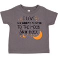 thumbnail image 3 of Inktastic I Love My Great Auntie To The Moon and Back Boys or Girls Toddler T-Shirt, 3 of 5