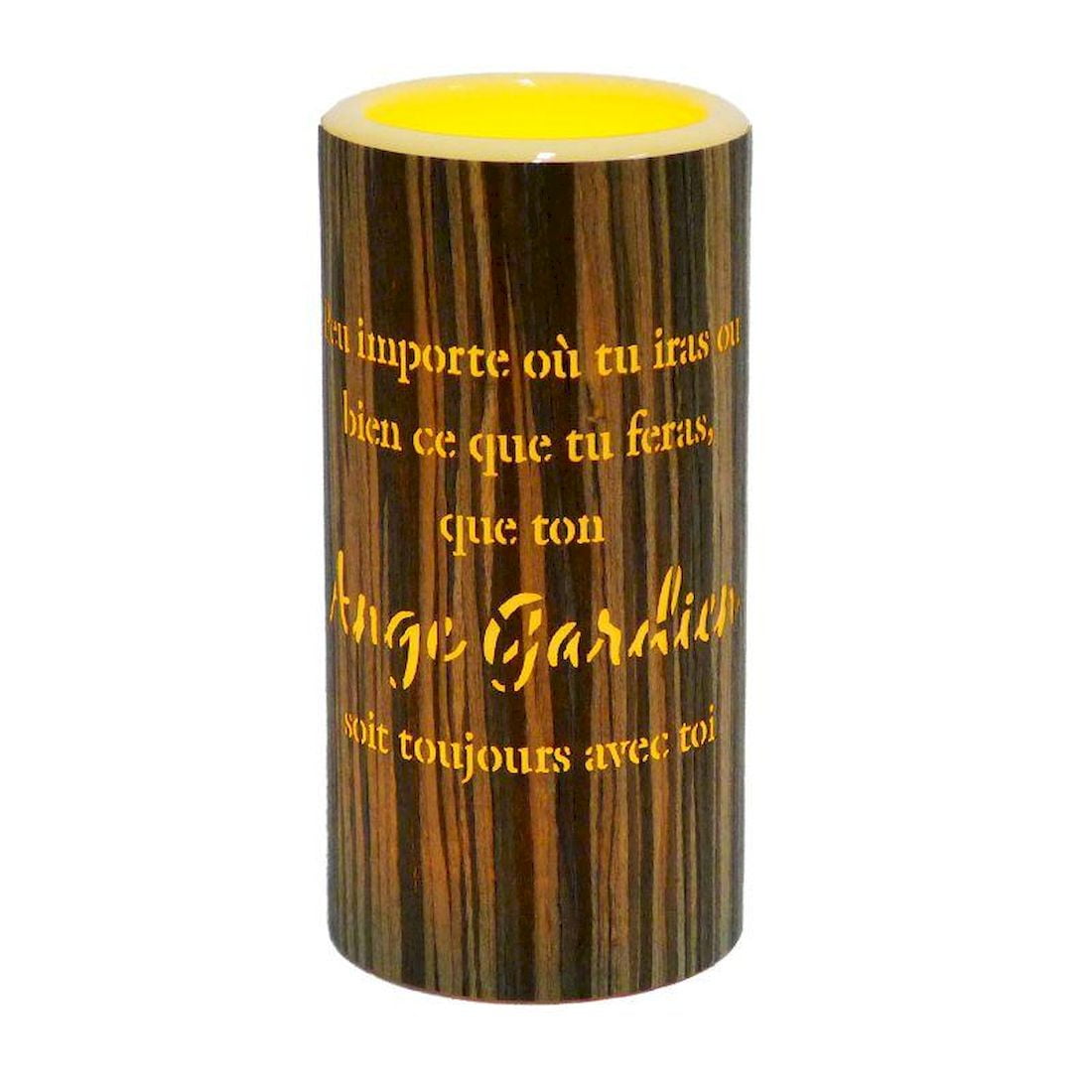 6" LED Candle Avec Dire 'Ange Gardien' LED Candle