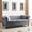 Grey, variant on 80 Inch Chesterfield Velvet Sofa with Rolled Arms and Nailhead Trim, 3-Seater Tufted Couch with 2 Pillows for Living Room, Bedroom, Office, Grey