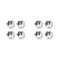 thumbnail image 3 of Surtido de 4 piezas de moldes para pasteles Kearding molde antiadherente para Mousse utensilios Torx 2piezas, 3 of 6