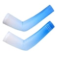 thumbnail image 5 of Mdesiwst 1 Pair Unisex Ice Silk Sleeves Thin Anti-UV Sun Protection Gradient Color Quick-drying Breathable High Elasticity Anti-slip Cycling Outdoor Fishing Cooling Arm Sleeves, 5 of 7
