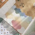 thumbnail image 3 of YAOMOBB Tapis de Porte Lavable Imprimé Nuage Coloré Tapis d'Entrée Design Rafraîchissant pour Usage Intérieur et Extérieur, 3 of 6