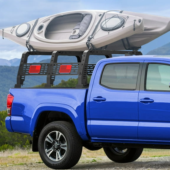 POFENZE Truck Bed Rack for for Full-Size Trucks Overland Bed Racks Truck Cargo Carrier for 2002-2025 Dodge Ram 1500, 2014-2025 Chevy Silverado 1500, 2015-2025 Ford F150, 2007-2015 Toyota T