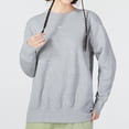 thumbnail image 5 of Sudadera Nike original de cuello redondo gris para mujer, nueva sudadera con forro polar para invierno DQ5734-063, 5 of 5
